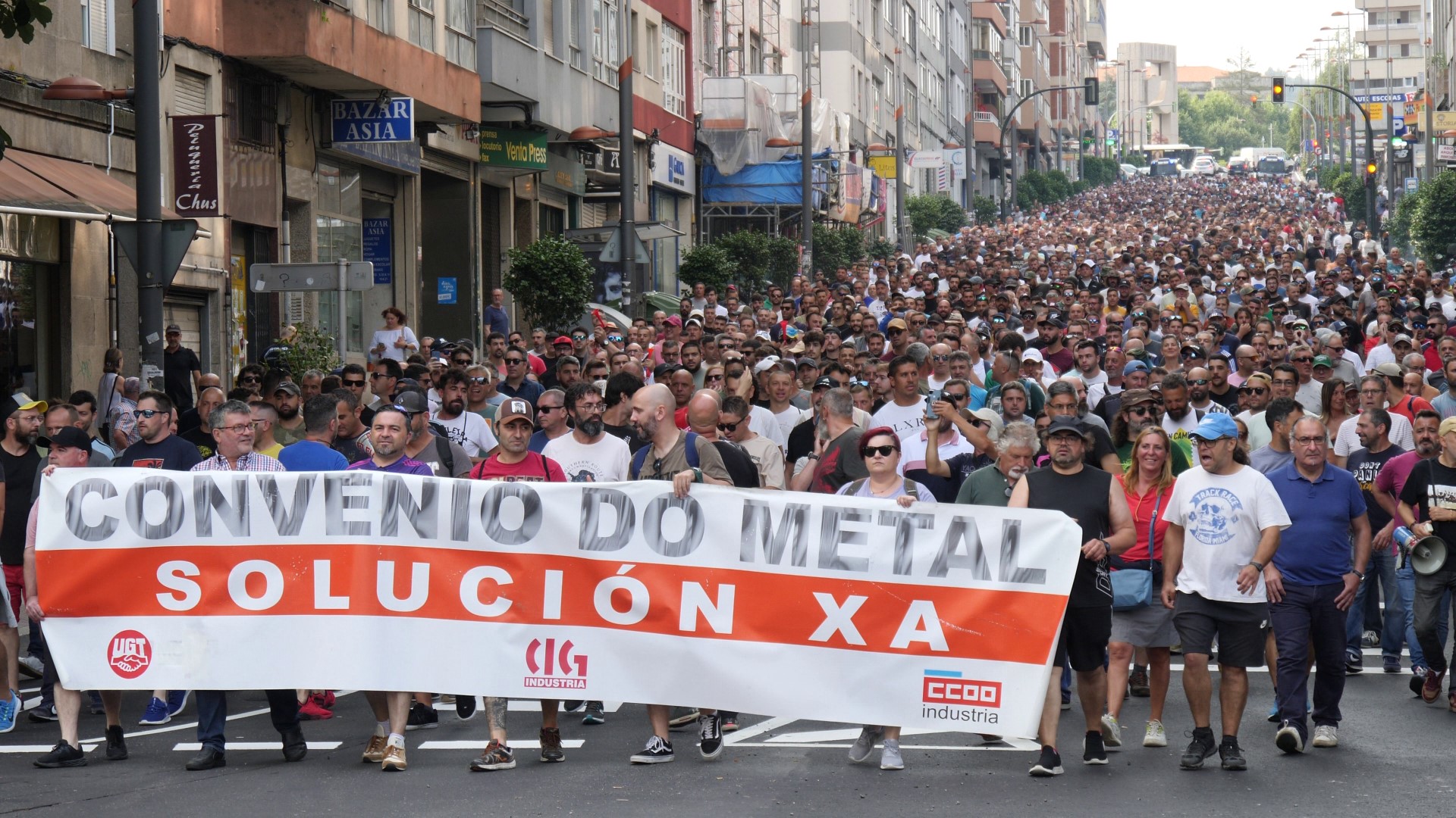 Cuarta jornada de huelga en el metal pontevedrés con seguimiento ...