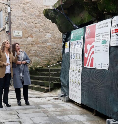 El Consorcio Casco Vello avanza en la "emblemática" obra de la calle Hortas y saca a concurso público un nuevo local comercial
