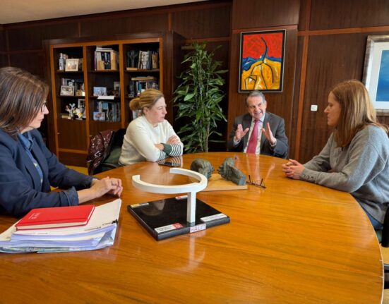 Caballero y la alcaldesa pedánea de Bembrive  se reunieron este martes  para abordar el proyecto de la autovía A52