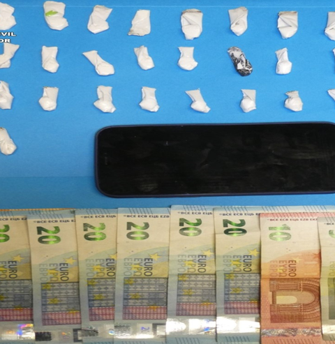 La Guardia Civil detiene a un vecino de Salvaterra do Miño como presunto autor de un delito de tráfico de drogas