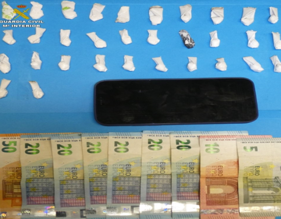 La Guardia Civil detiene a un vecino de Salvaterra do Miño como presunto autor de un delito de tráfico de drogas