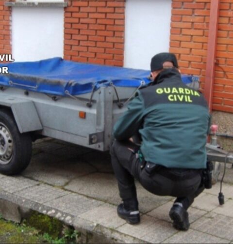 La Guardia Civil recupera un remolque e investiga a una persona como presunto autor de su hurto en Caldas de Reis