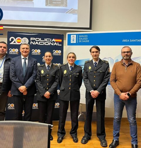 La Policía Nacional participó en la jornada formativa para prevención de agresiones al personal sanitario celebrada en el Hospital Álvaro Cunqueiro