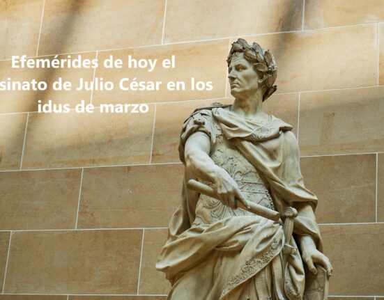 Efemérides de hoy el asesinato de Julio César en los idus de marzo