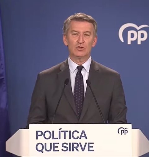 Feijóo pide a los socios de Sánchez una moción de censura y llama a los españoles a una movilización en  Madrid el 8 de junio
