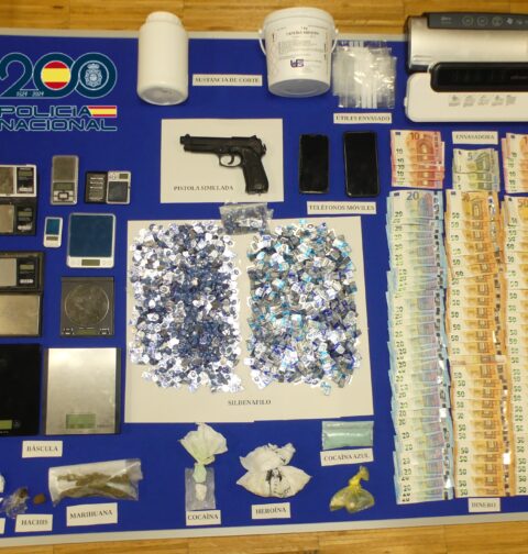 La Policía Nacional de Vigo desarticula una organización dedicada al tráfico de drogas y medicamentos falsificados