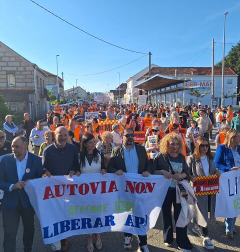 El pueblo de Mostencia su voz contra el nuevo trazado de la A-52 y por la liberación del peaje de la AP-9.