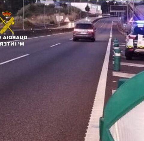 Dos vehículos captados por el mismo radar del Subsector de Tráfico de Pontevedra circulando a velocidades delictivas en la A-55 con 4 segundos de diferencia.