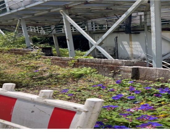 La A.V. de Teis, denuncia que hay más de dos años del derrumbe de un muro en la calle Cantabria.