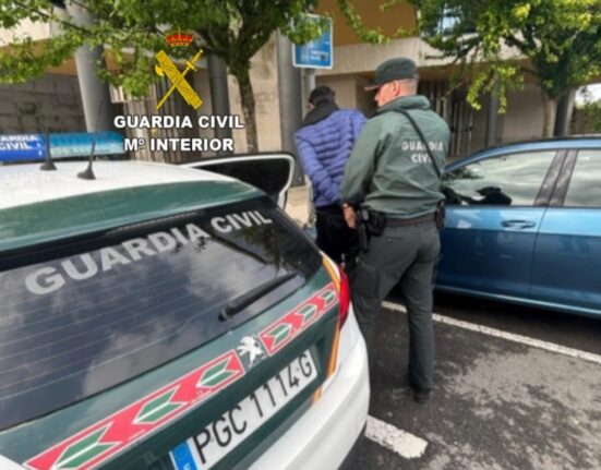 La Guardia Civil detiene a un vecino de Vilagarcía de Arousa por un presunto delito de tentativa de homicidio