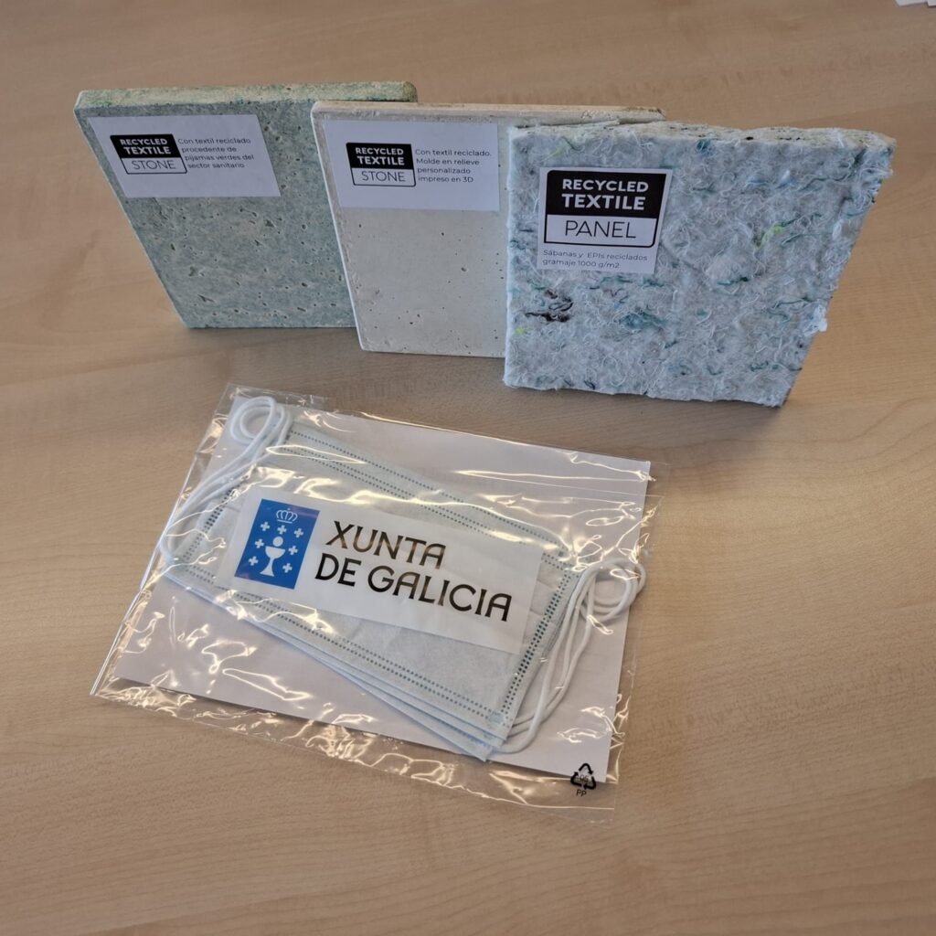 El Servizo Galego de Saúde presenta al sector textil el proyecto europeo para fomentar el reciclaje de batas, máscaras o sábanas de los centros hospitalarios
