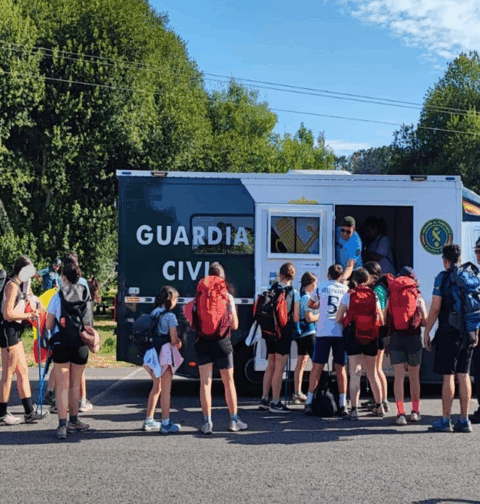 La Guardia Civil presenta a los agentes que reforzarán la seguridad del Camino de Santiago a su paso por la provincia de Pontevedra