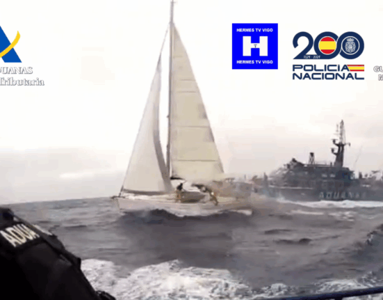 Interceptado un velero con cocaína en aguas próximas a Canarias
