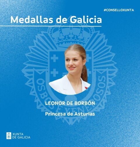 La Xunta entregará la próxima semana a Medalla de Ouro de Galicia a la Princesa de Asturias
