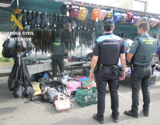 La Guardia Civil investiga a 6 personas por un supuesto delito contra la propiedad industrial