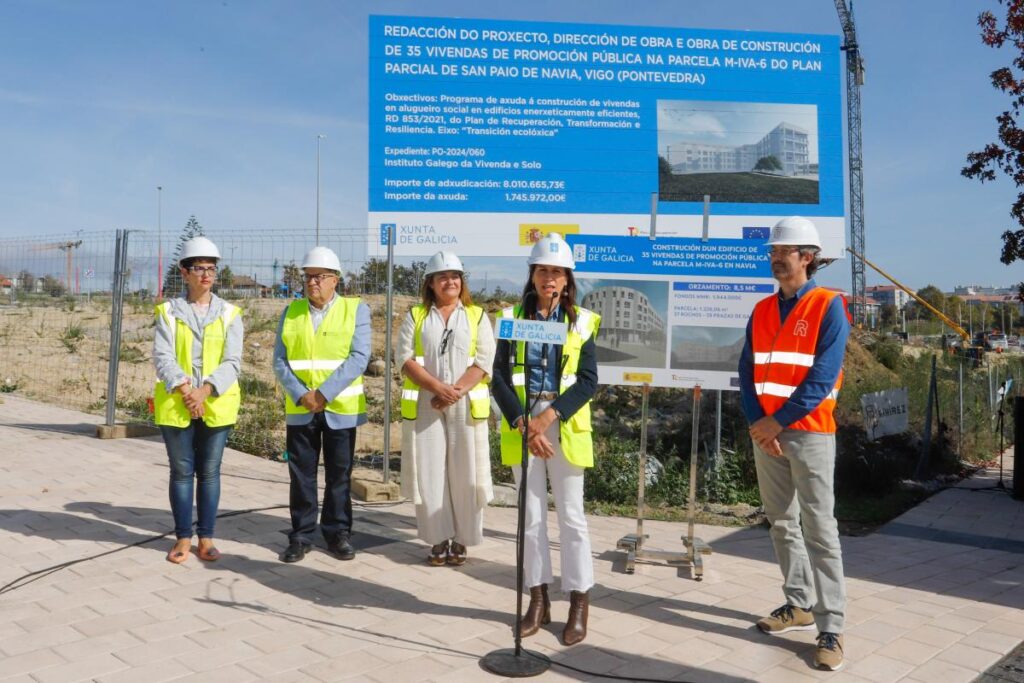 La Xunta inicia en Vigo las obras de 35 viviendas de promoción pública pioneras en el uso de técnicas industrializadas, con una inversión de 8,5 M€