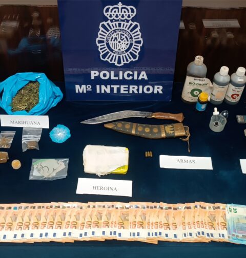 Desarticulada en Vigo y Gondomar una banda de tráfico de drogas con medio kilo de heroína incautado