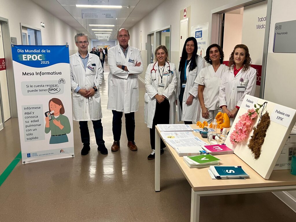 El área sanitaria de Vigo visibiliza la EPOC: Neumología realiza pruebas respiratorias en el Álvaro Cunqueiro por el Día Mundial