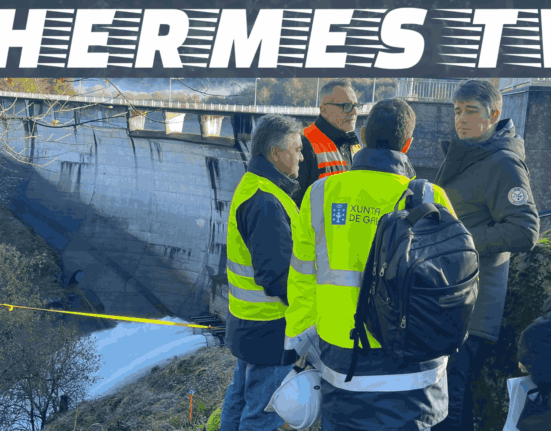 La Xunta avanza en las obras de reparación de la presa de Eiras para asegurar el abastecimiento de agua a Vigo y a su área metropolitana
