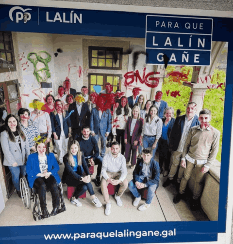 El PPdeG denuncia un nuevo ataque a sus sedes: “Es el resultado del odio que siembra la izquierda en Galicia”
