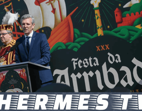 Rueda destaca la Fiesta de la Arribada como un referente de la "Galicia Calidade" que cuida su historia y la transforma en un motor turístico