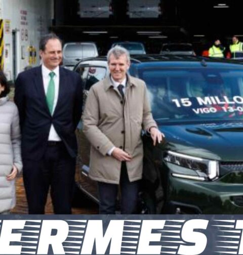 Rueda destaca a Stellantis Vigo como motor de la automoción al producir 1 de cada 4 vehículos que se fabrican en España y consolidar la marca Galicia Calidade