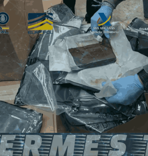 Intervenido en el Puerto de Valencia un cargamento de más de 3.200 kilos de marihuana procedente de Canadá