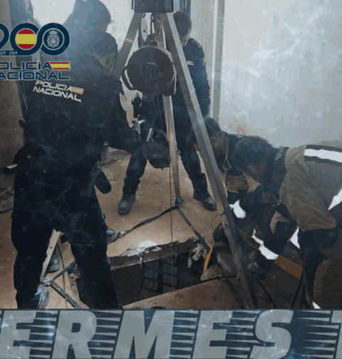 La Policía Nacional halla en Ceuta un compleja infraestructura subterránea para introducir toneladas de hachís en España