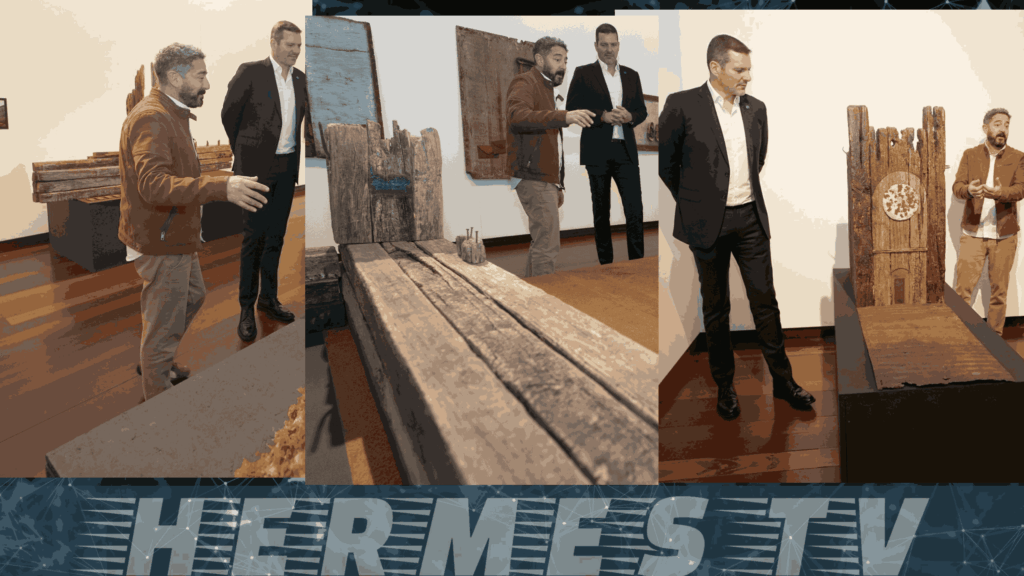 López Campos destaca el "homenaje sostenible" al patrimonio de Galicia en la exposición 'El camino de las bateas', de Kike Ortega