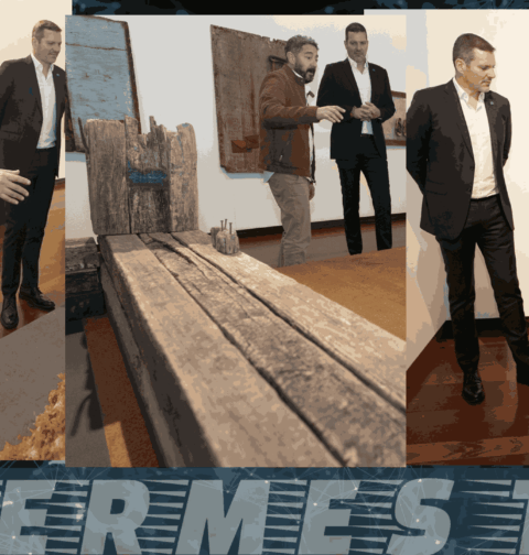 López Campos destaca el "homenaje sostenible" al patrimonio de Galicia en la exposición 'El camino de las bateas', de Kike Ortega