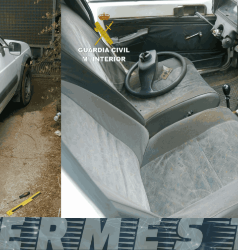 La Guardia Civil investiga a una persona por un delito de hurto y uso de vehículo a motor en Caldas de Reis