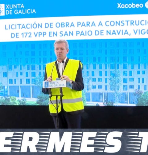 Rueda destaca la apuesta de la Xunta por habilitar vivienda pública en Vigo con más de 900 inmuebles ya en marcha en San Paio de Navia
