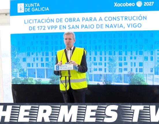 Rueda destaca la apuesta de la Xunta por habilitar vivienda pública en Vigo con más de 900 inmuebles ya en marcha en San Paio de Navia