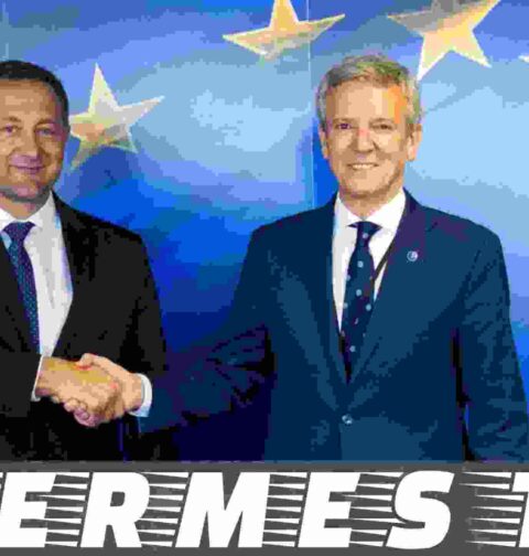 l presidente de la Xunta mantuvo una reunión con el comisario europeo de Agricultura y Alimentación, Christophe Hansen