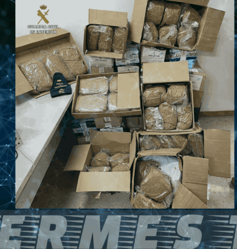 Golpe al contrabando en Vigo: incautados 193 kilos de tabaco ilegal enviados a 25 municipios de Pontevedra