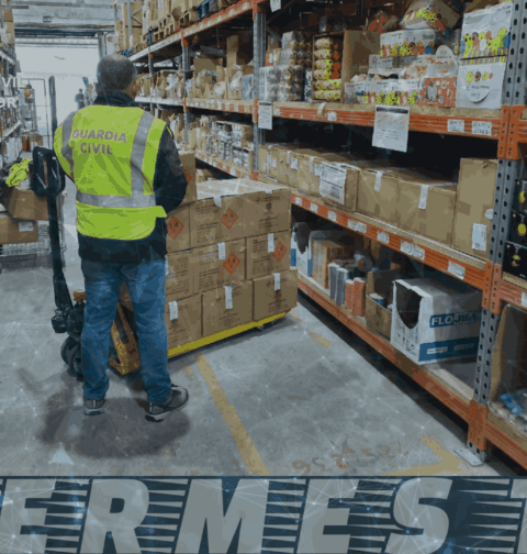 La Guardia Civil denuncia a un bazar de O Porriño por almacenar y vender artículos pirotécnicos sin autorizaciones ni medidas de seguridad