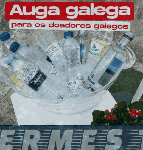 La Xunta renueva la colaboración con la Asociación Galega de empresas de envasado de agua mineral para entregar 60.000 botellas a los donadores de sangre