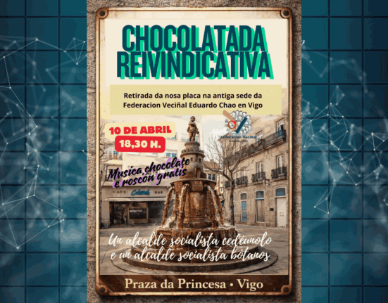 Vigo acoge chocolatada reivindicativa: Favec defiende derechos del movimiento vecinal