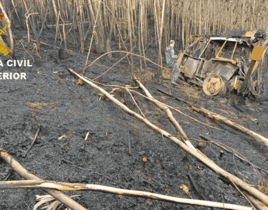 La Guardia Civil investiga a dos varones por un presunto delito de incendio forestal en Ponteareas
