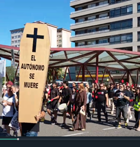 Manifestación de autónomos en Vigo “Basta xa”: denuncian una situación “insostenible”