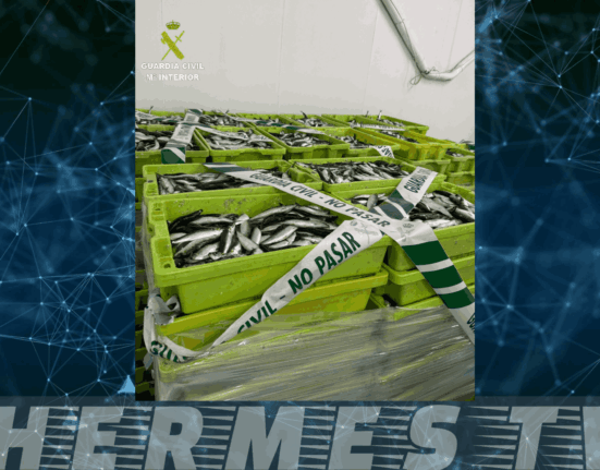 La Guardia Civil interviene más de 3200 kilos de sardinas en Portonovo