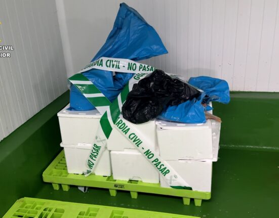 La Guardia Civil interviene 165kg de pescado y marisco ilegal en el puerto de Bueu