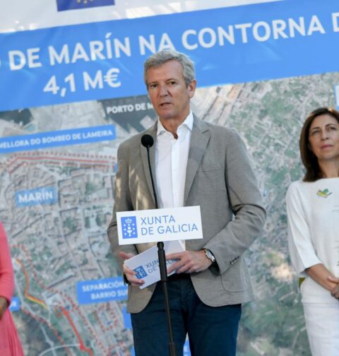 Rueda destaca que la mejora del saneamiento en Marín beneficia a la calidad de las aguas de toda la ría de Pontevedra