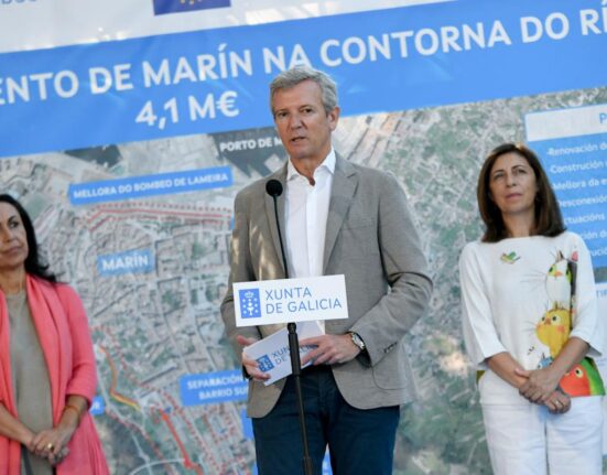 Rueda destaca que la mejora del saneamiento en Marín beneficia a la calidad de las aguas de toda la ría de Pontevedra