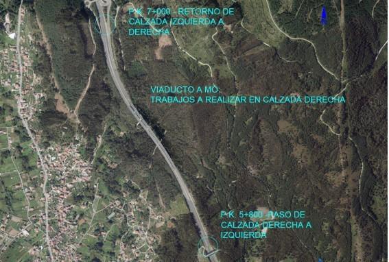 Las obras de mantenimiento de los viaductos de la autovía del Morrazo harán necesarios desvíos de tráfico en la AG-46 a partir de este martes, 1 de septiembre