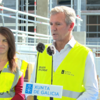 Rueda destaca la apuesta de la Xunta por ampliar la oferta de vivienda pública en Vigo con cerca de un millar de pisos en marcha en San Paio de Navia